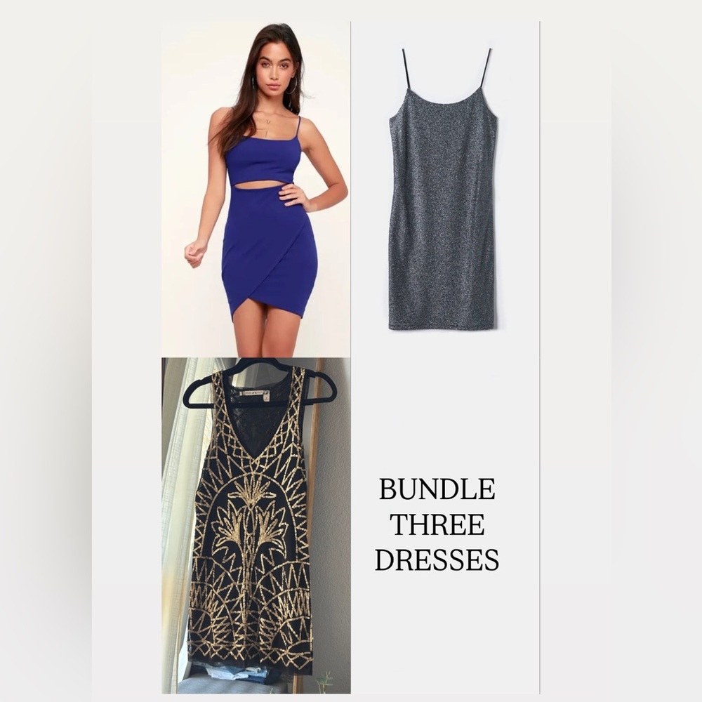 Bundle x3 Vegas Party Club Mini Dresses